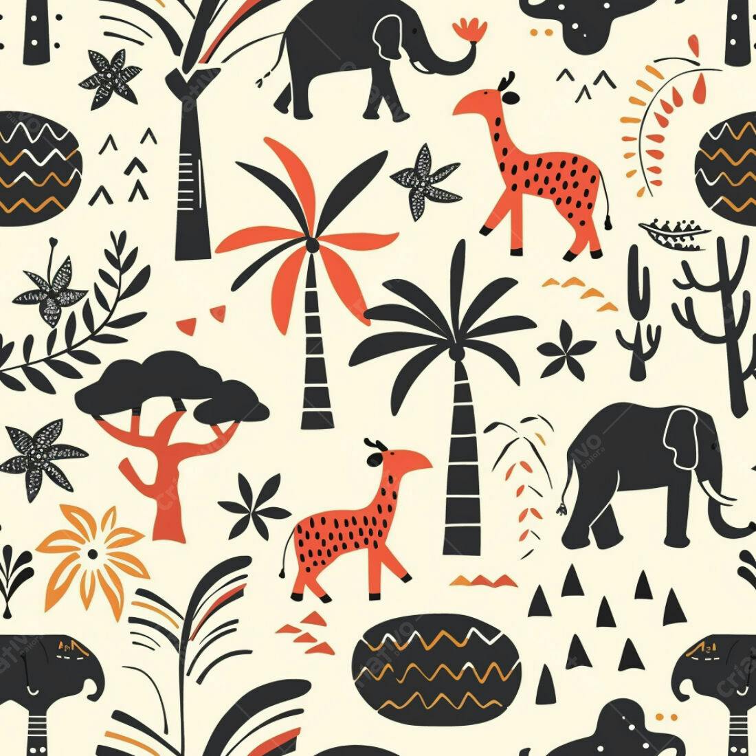 Textura Safari para Fundo Infantil
