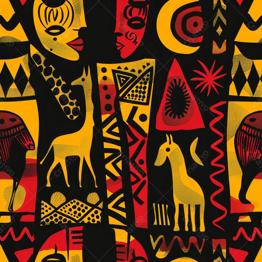 Textura Africana para Fundo