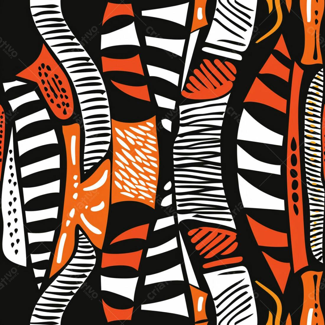 Textura Abstrata Laranja e Branca para Fundo