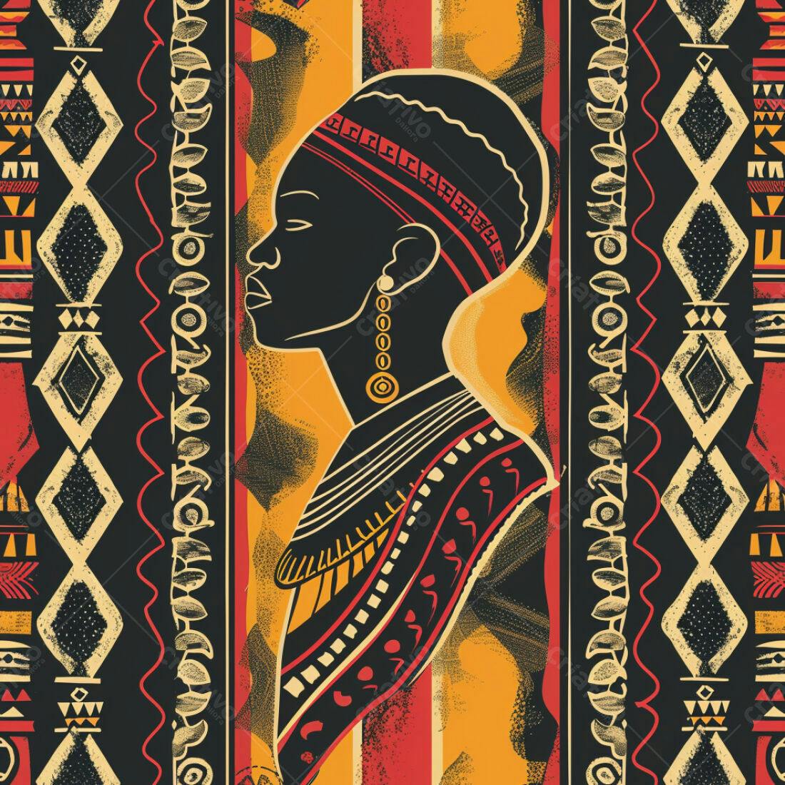 Textura Africana para Fundo Etnico