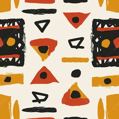 African Pattern Background And Texture Design