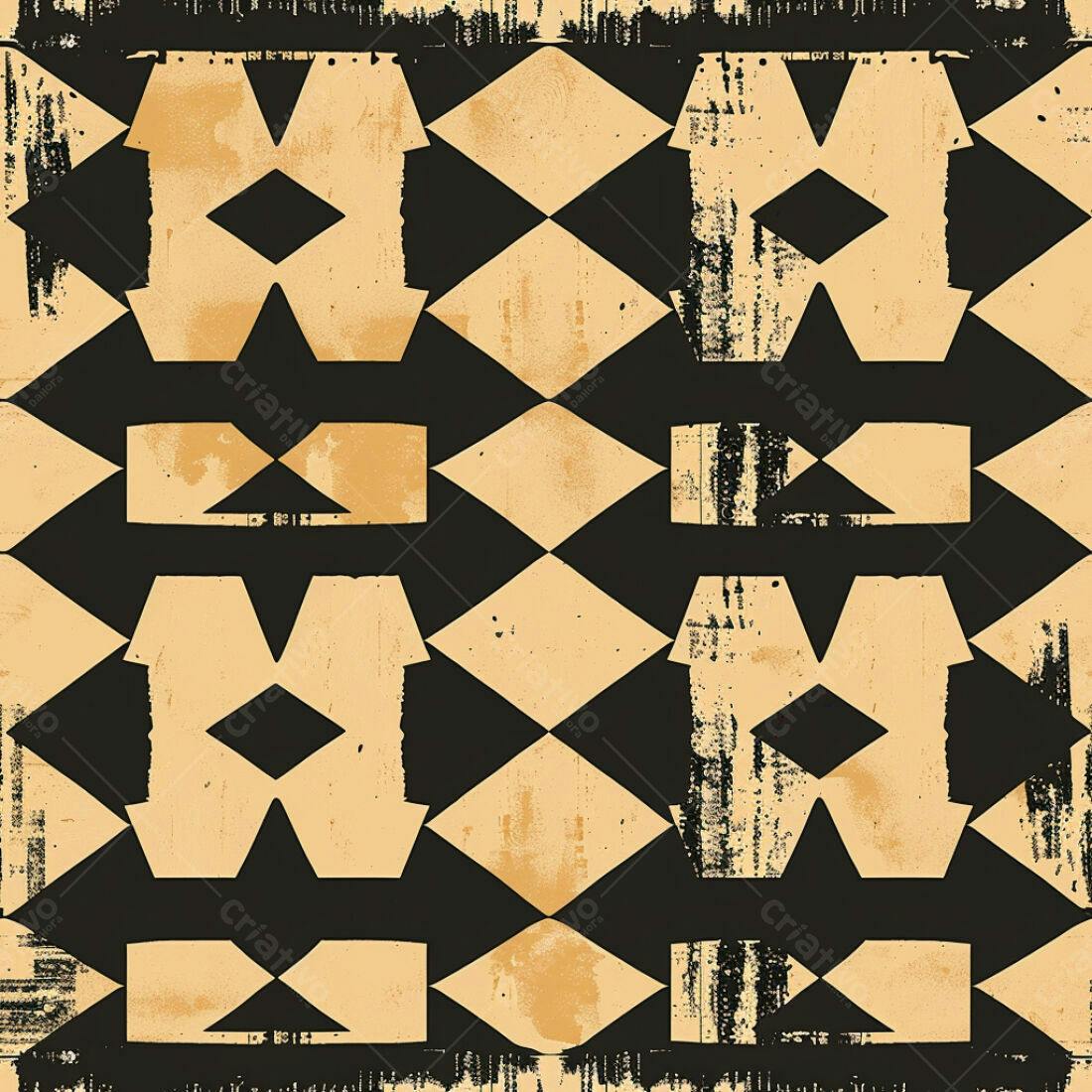Textura geométrica preto e bege para fundo