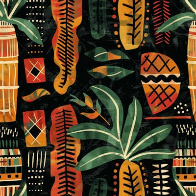 African Pattern Background And Texture Design