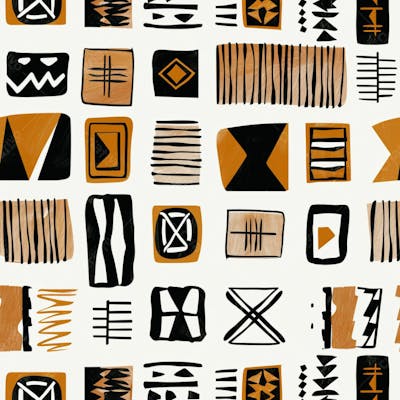 African Pattern Background And Texture Design