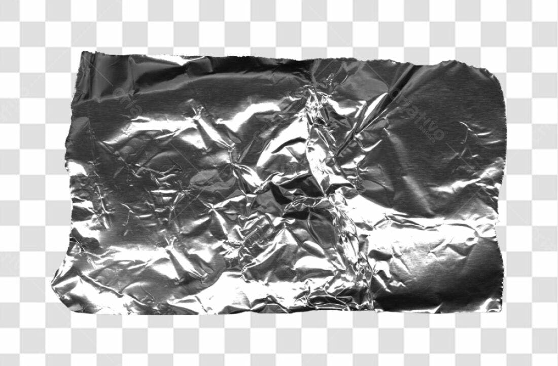 Textura de Papel Alumínio PNG com fundo transparente