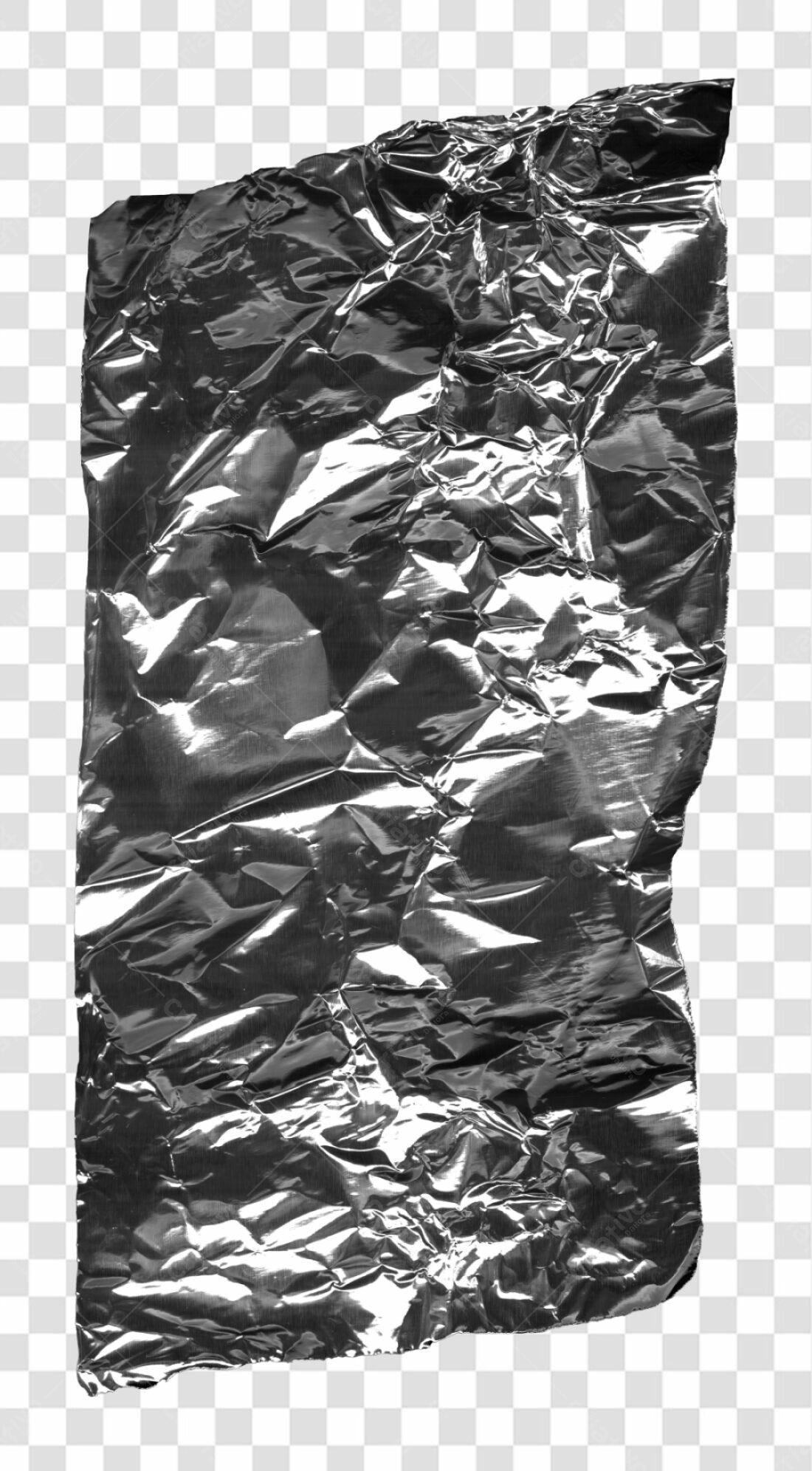 Textura de Papel Alumínio PNG com fundo transparente