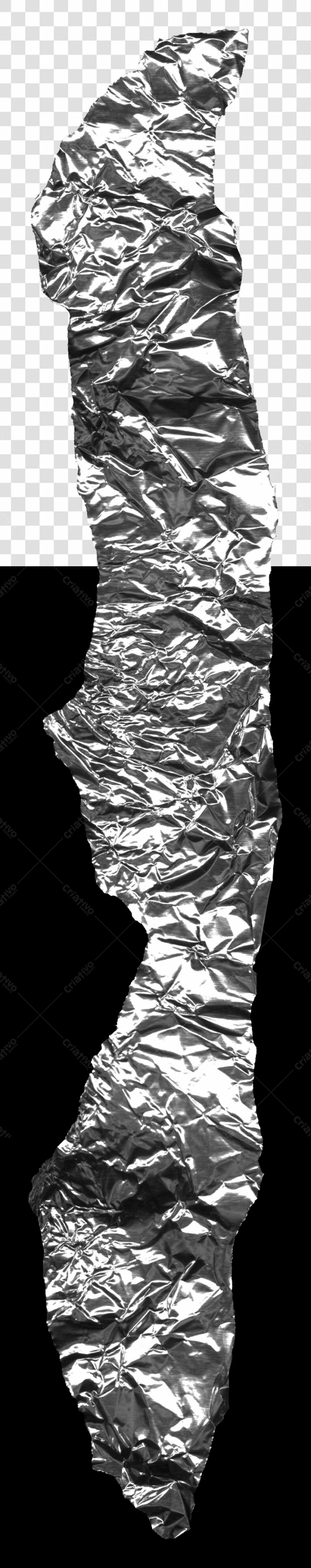 Textura de Papel Alumínio PNG com fundo transparente