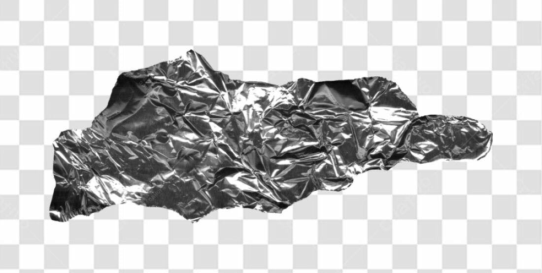 Textura de Papel Alumínio PNG com fundo transparente