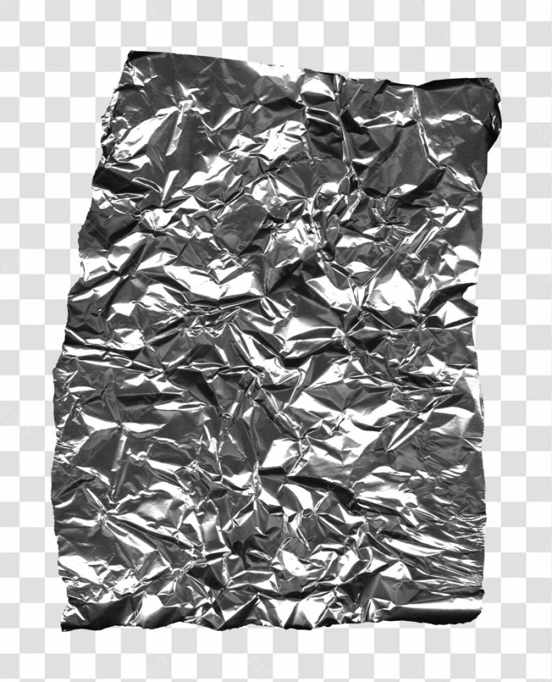 Textura Papel Alumínio PNG com fundo transparente