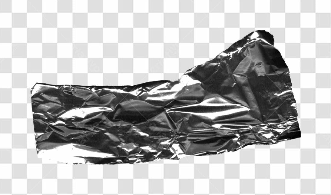 Textura de Papel Alumínio PNG com fundo transparente