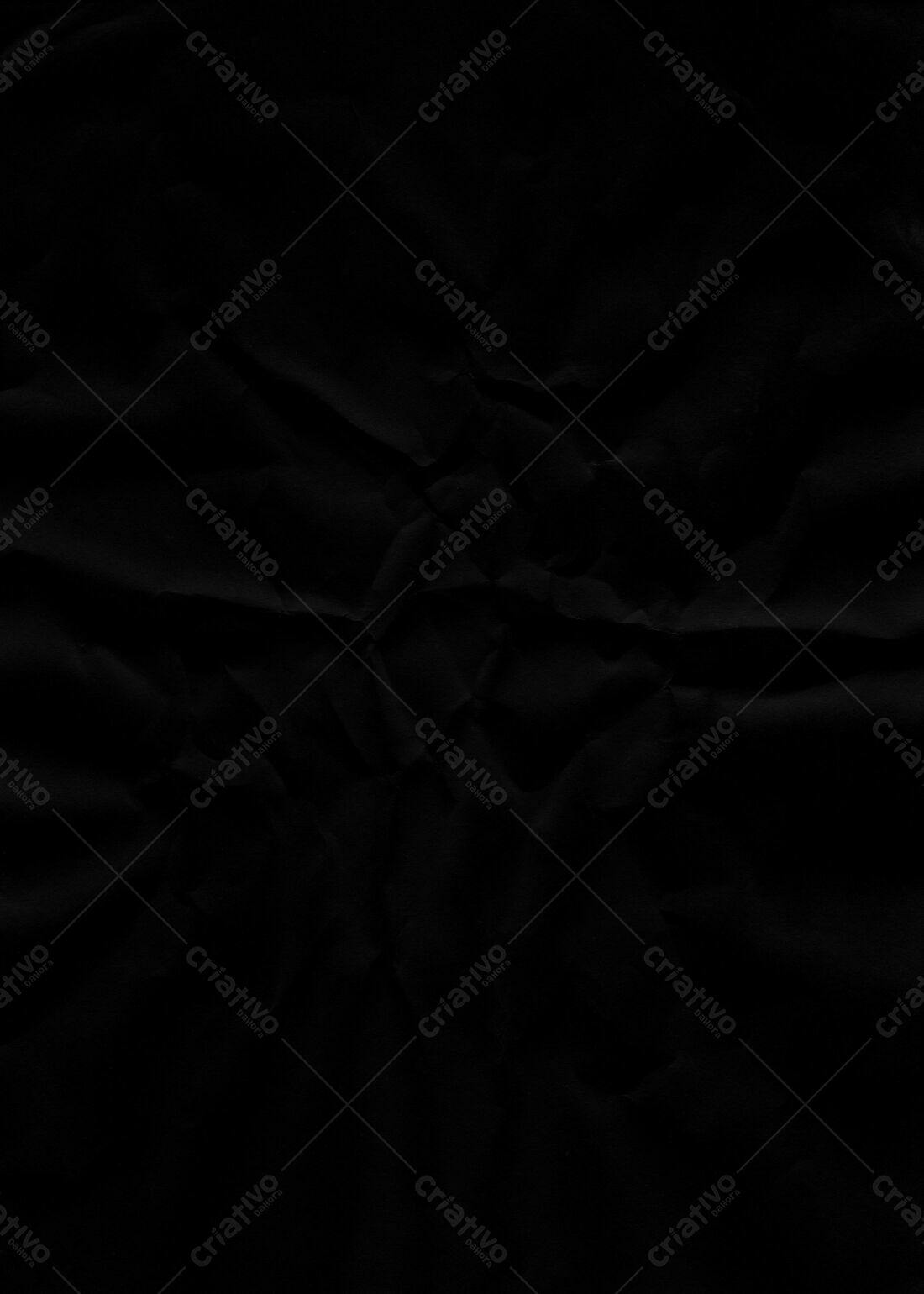 Textura Papel Preto Amassado para Fundo