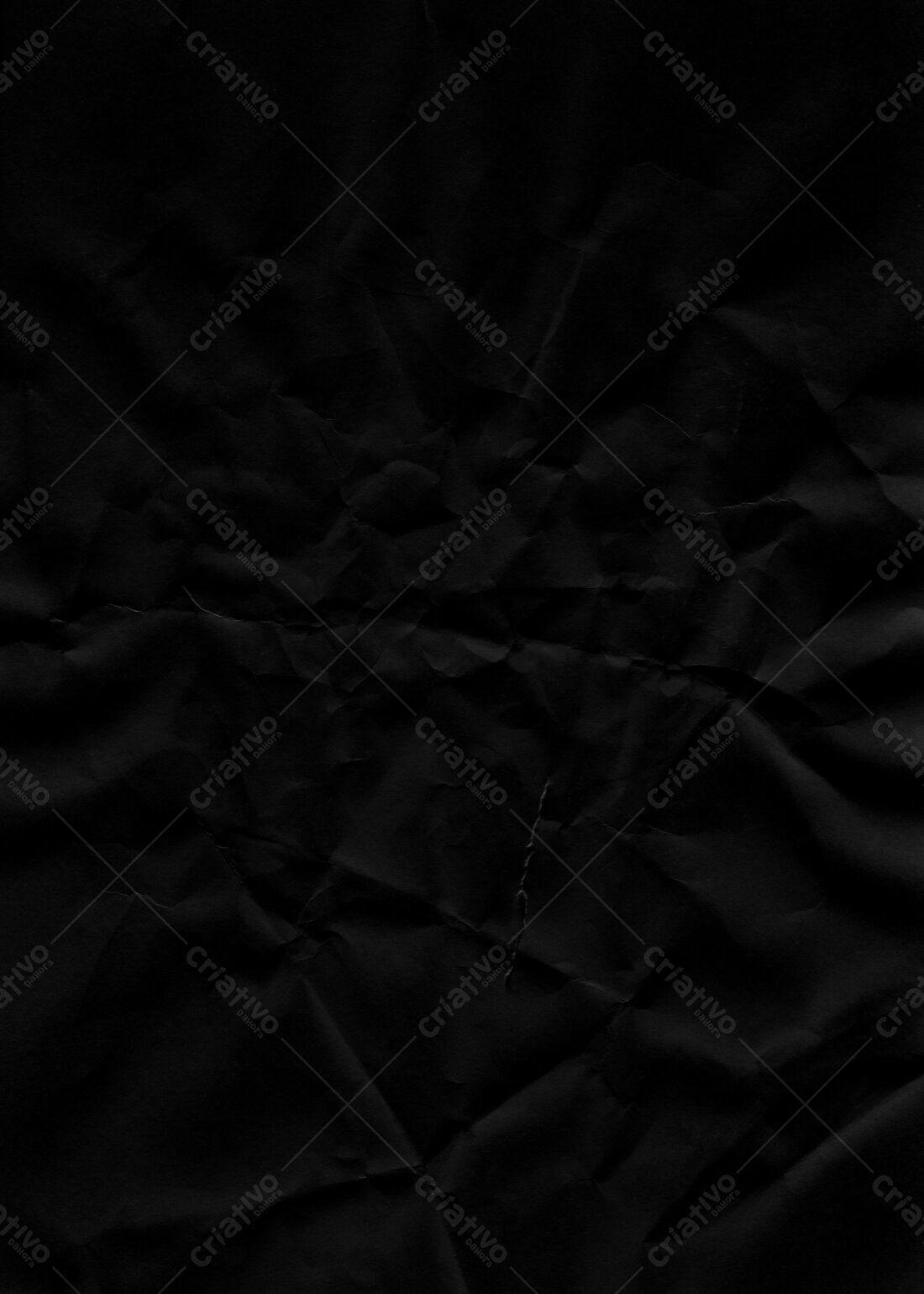 Textura Papel Amassado Preto para Fundo