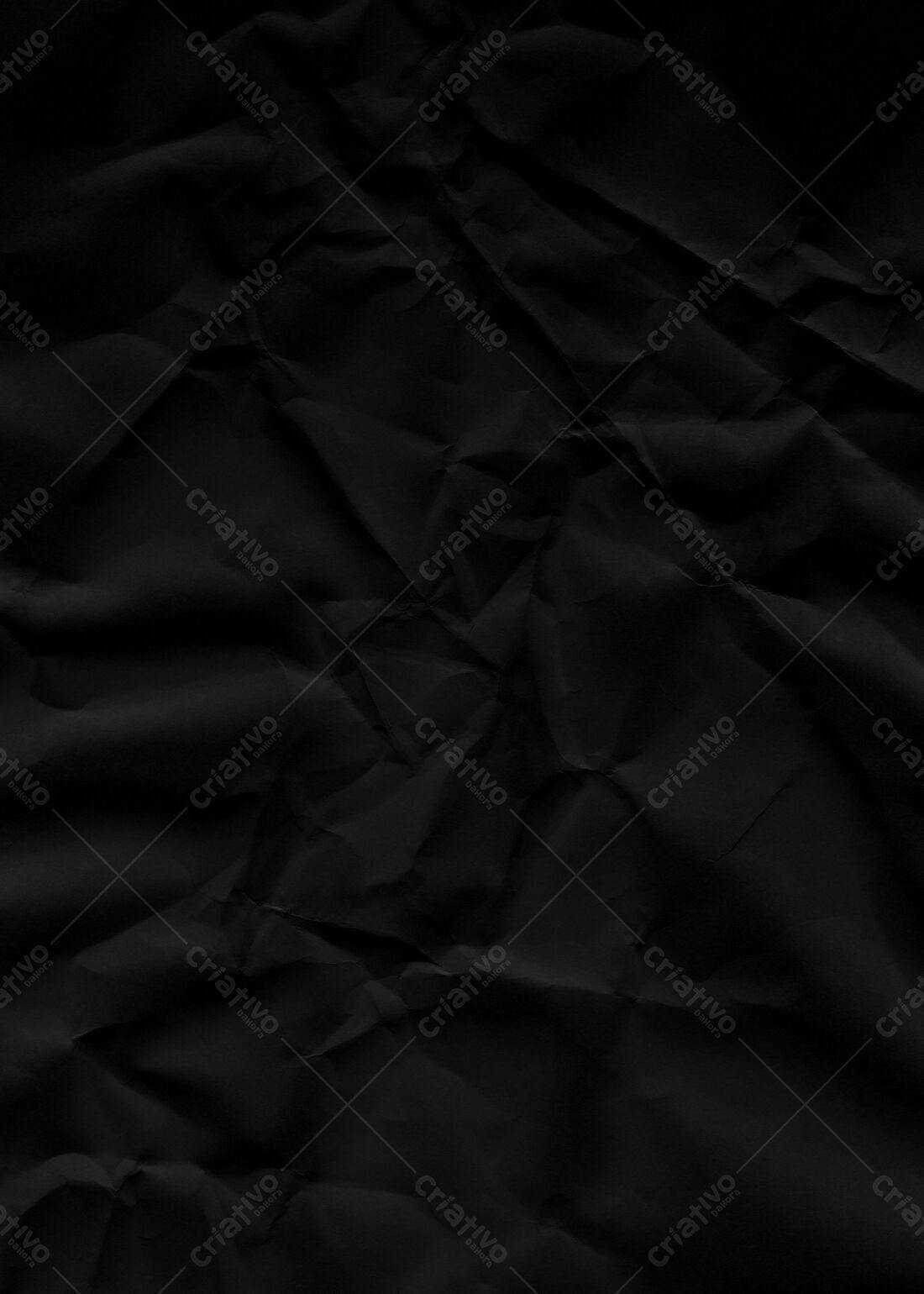 Textura Papel Amassado Preto para Fundo