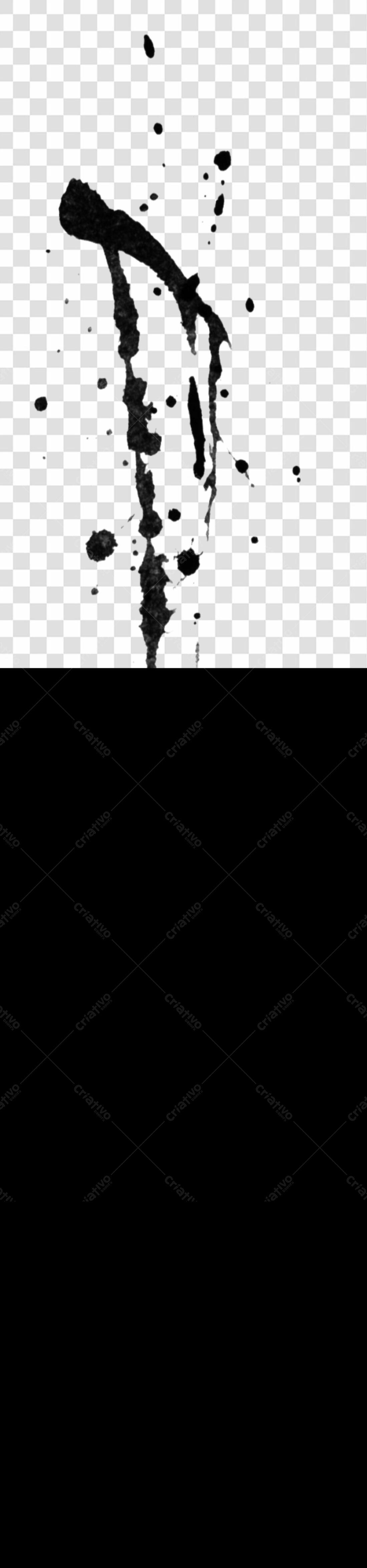 Icone respingos de tinta PNG com fundo transparente