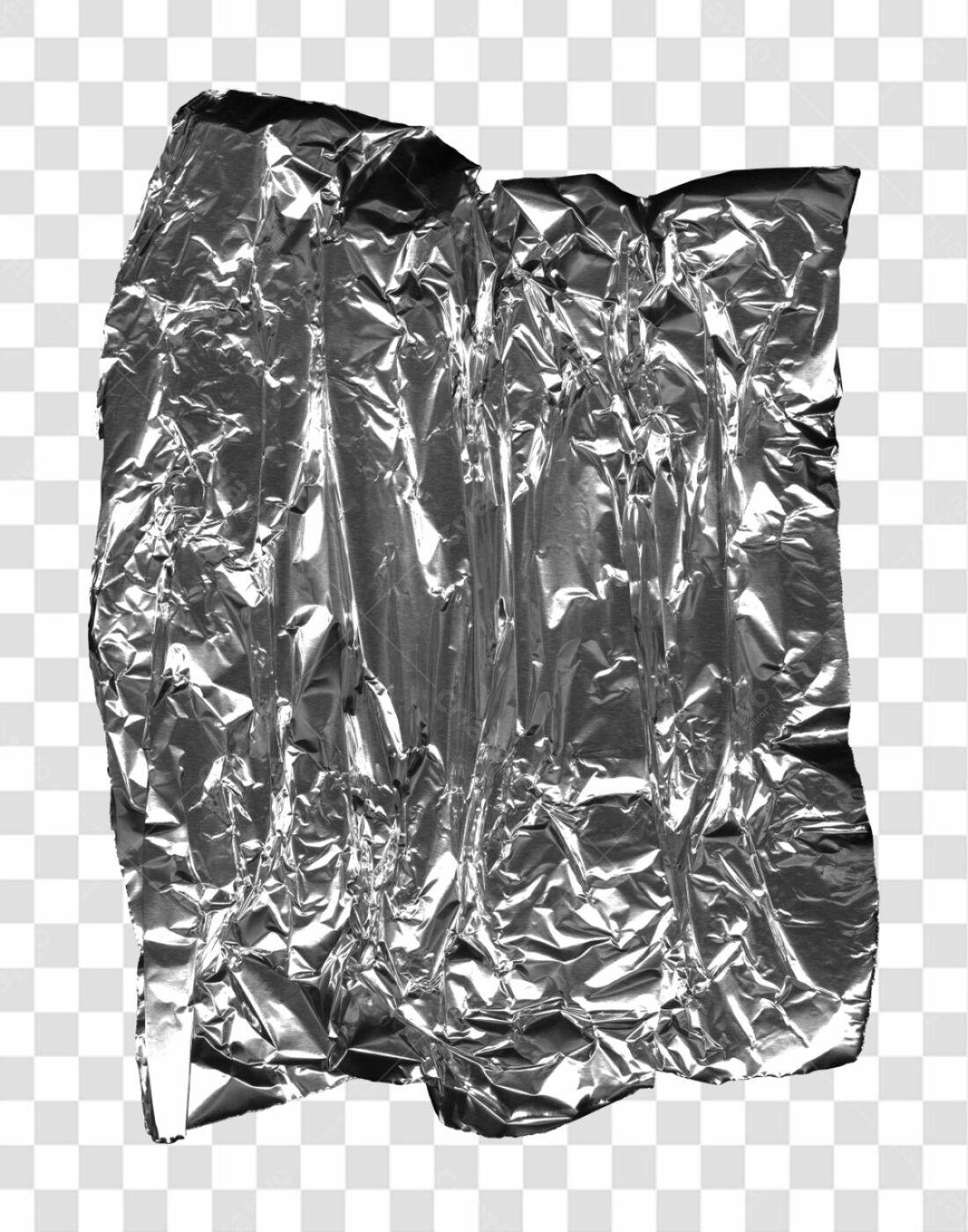 Textura de Papel Alumínio PNG com fundo transparente