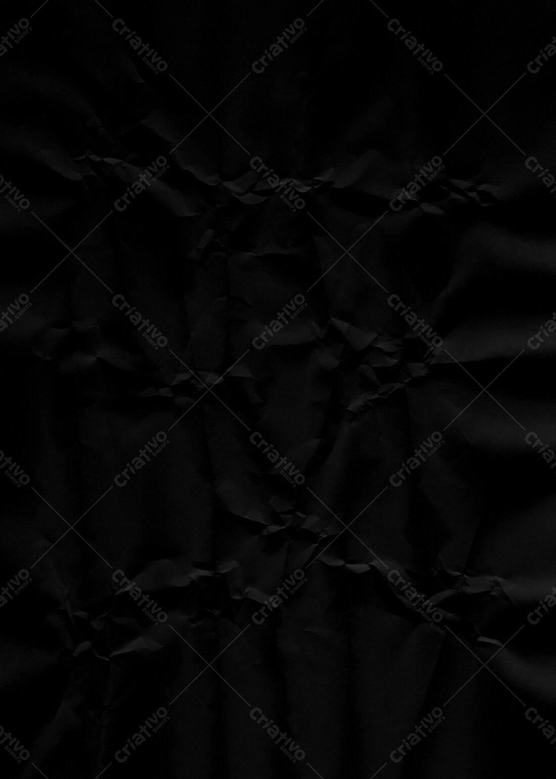 Textura Papel Amassado Preto para Fundo