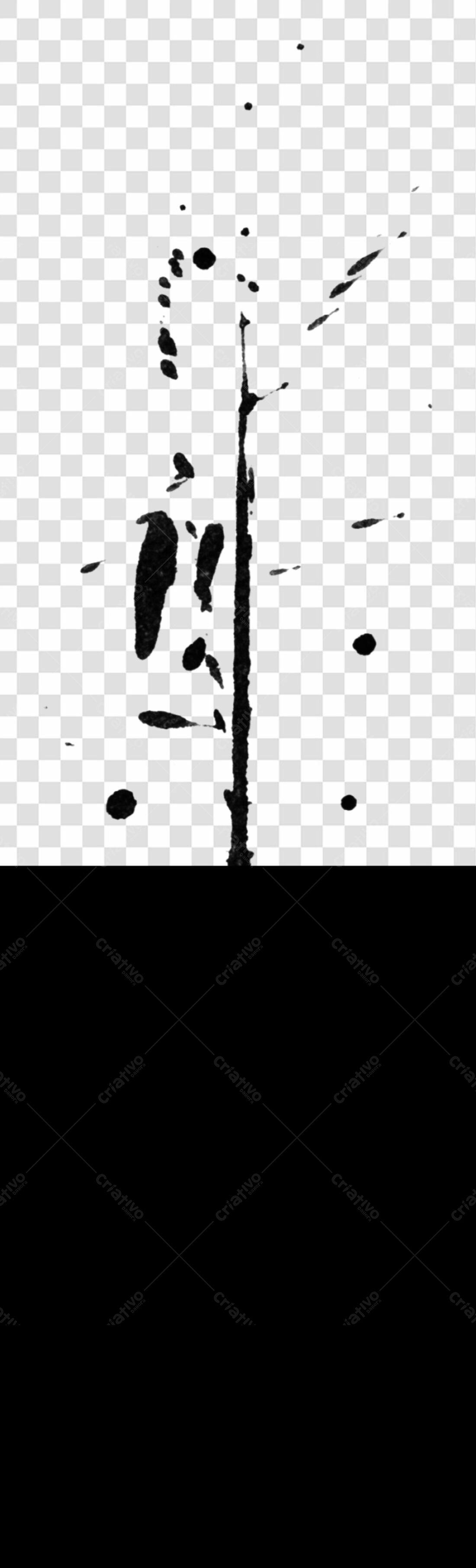 Icone abstrato em tinta PNG com fundo transparente