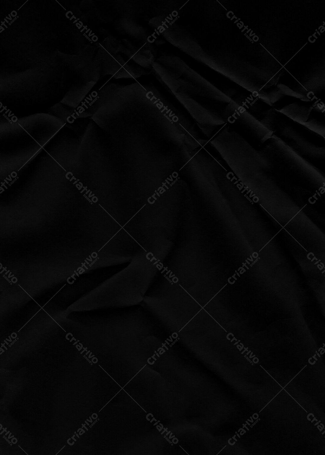 Textura Papel Preto Amassado para Fundo