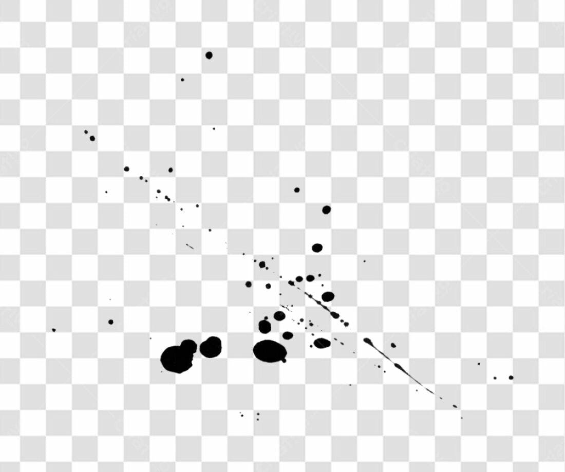 Icone respingos tinta PNG com fundo transparente