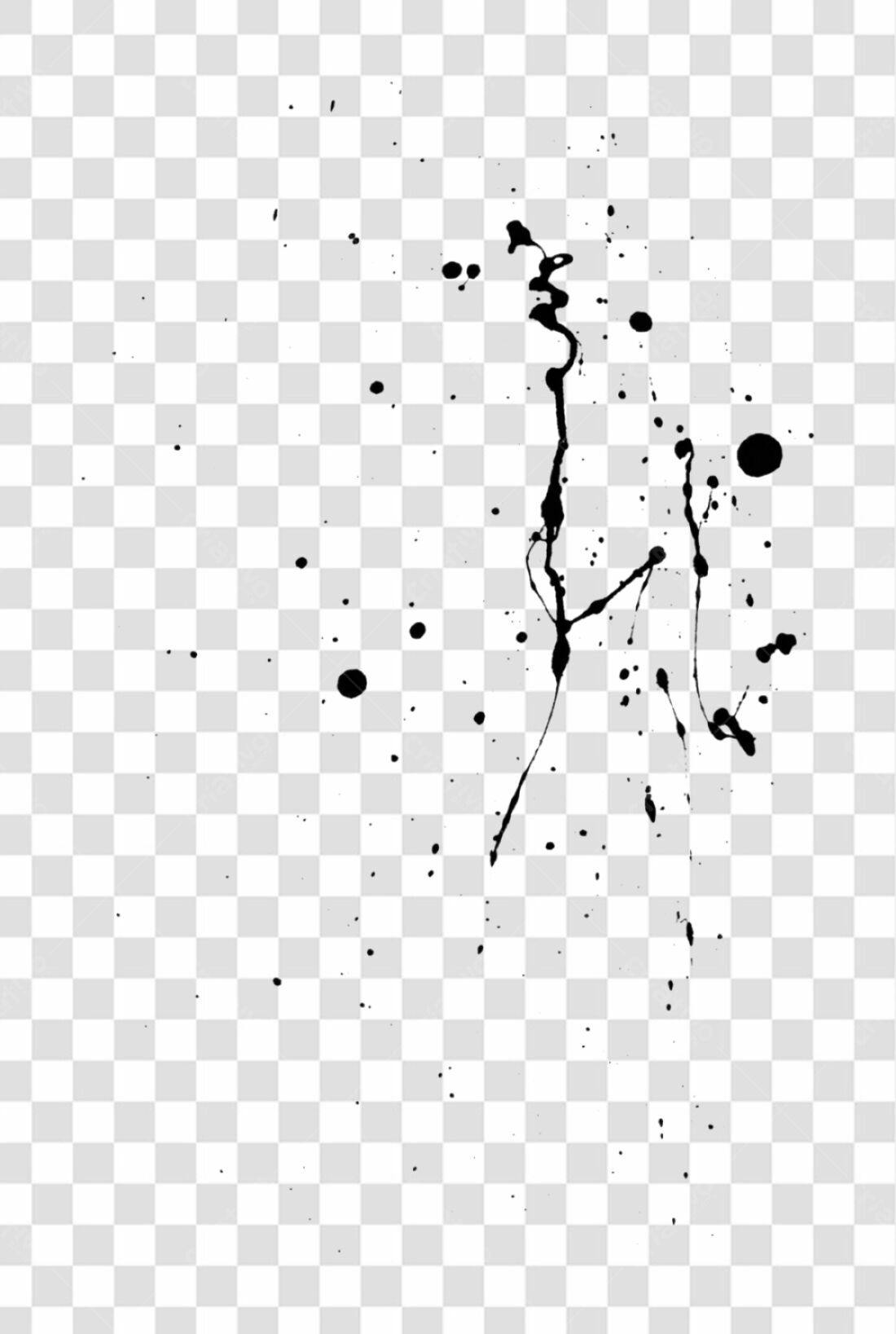 Icone respingos de tinta PNG com fundo transparente