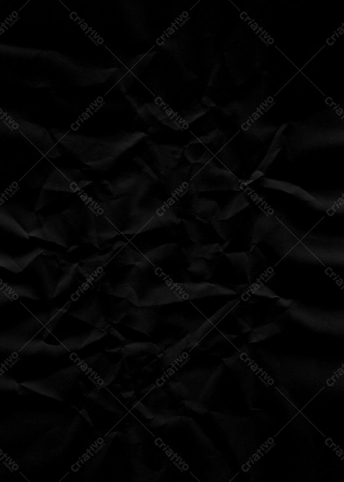 Textura Papel Amassado Preto para Fundo