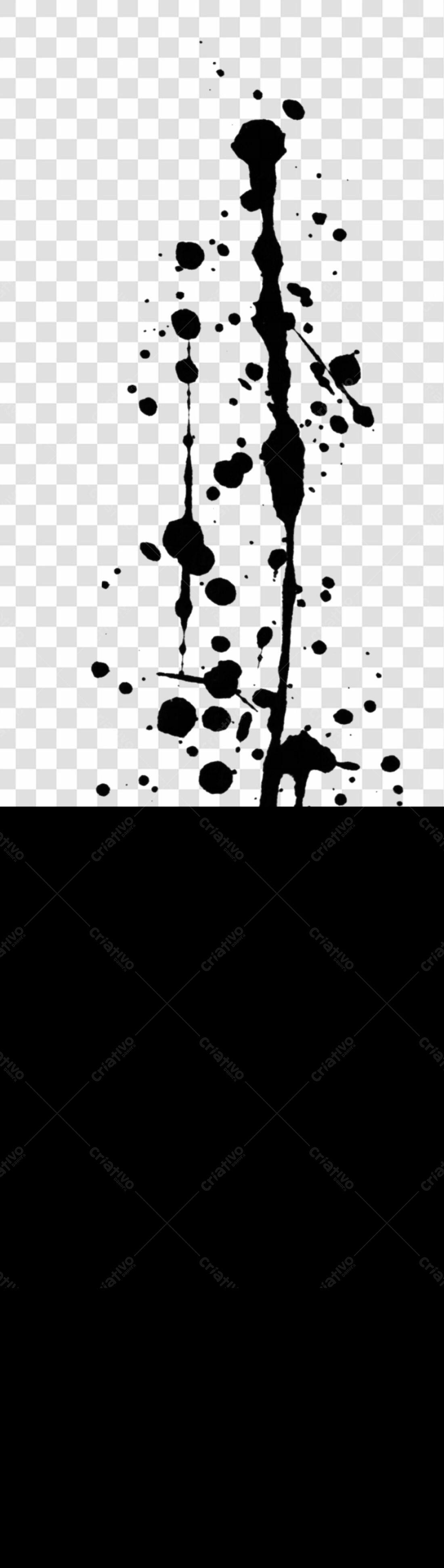 Icone respingos de tinta PNG com fundo transparente