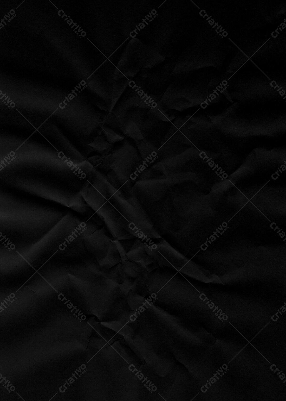 Textura Papel Amassado Preto para Fundo