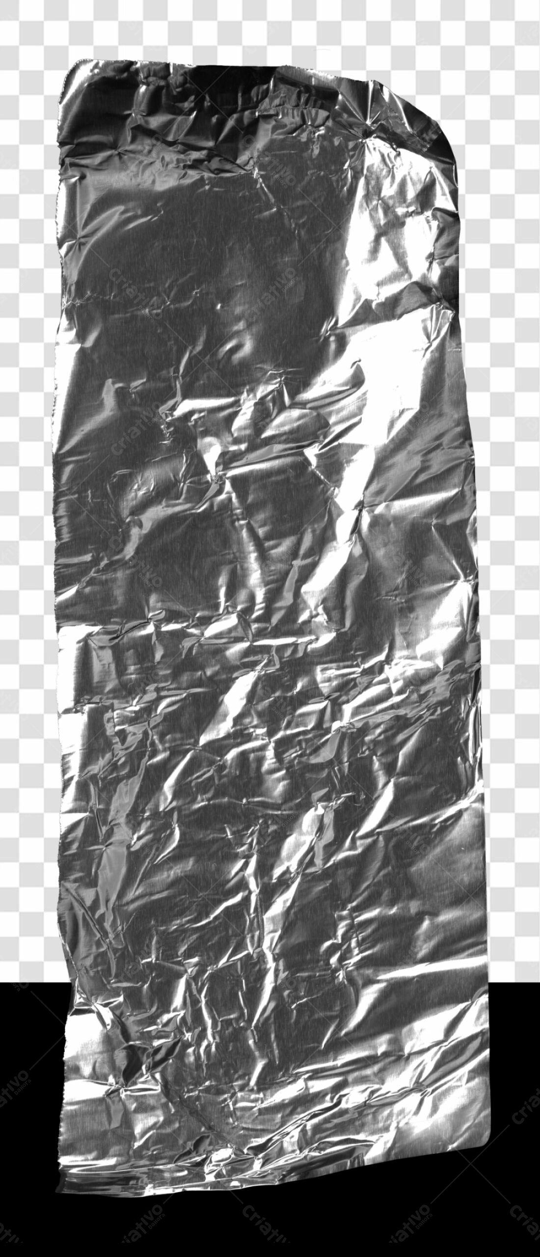 Textura Papel Alumínio PNG com fundo transparente