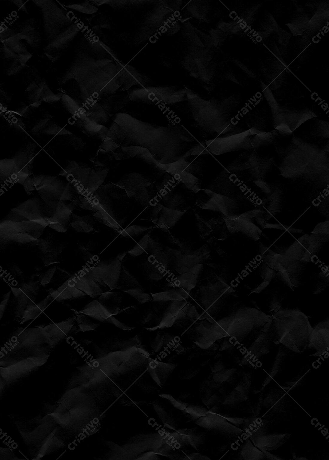 Textura Papel Amassado Preto para Fundo