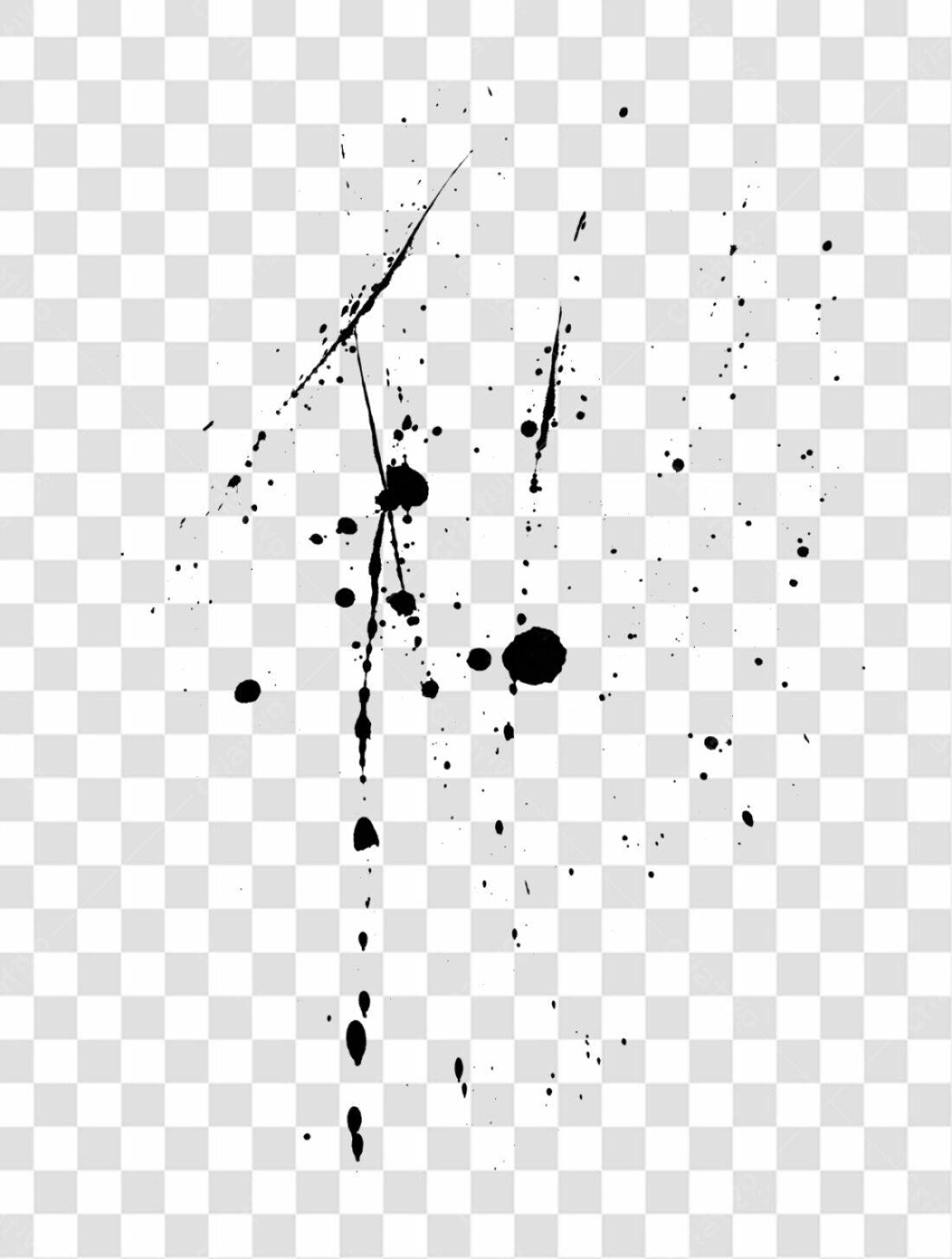 Icone respingos de tinta PNG com fundo transparente