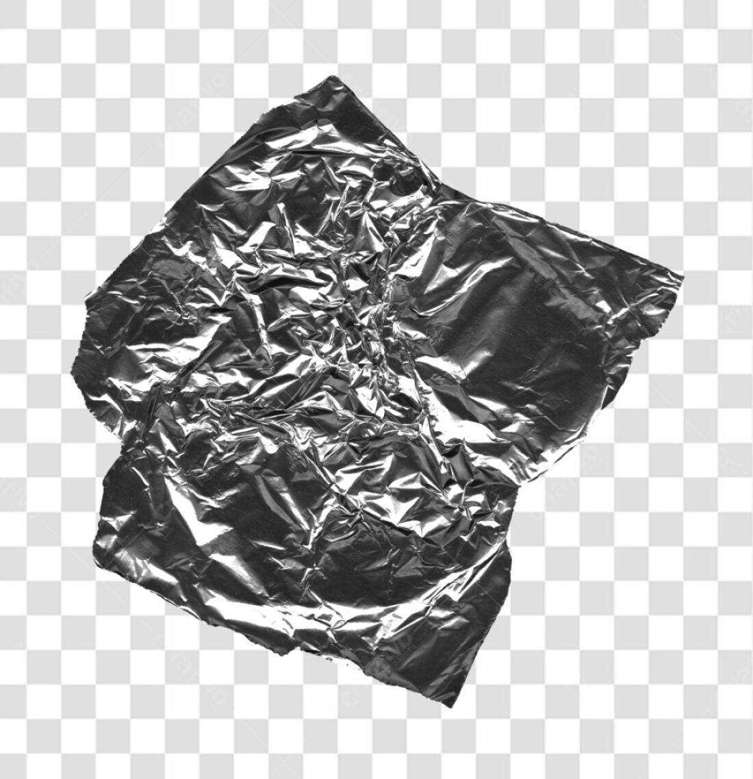 Textura de Papel Alumínio PNG com fundo transparente