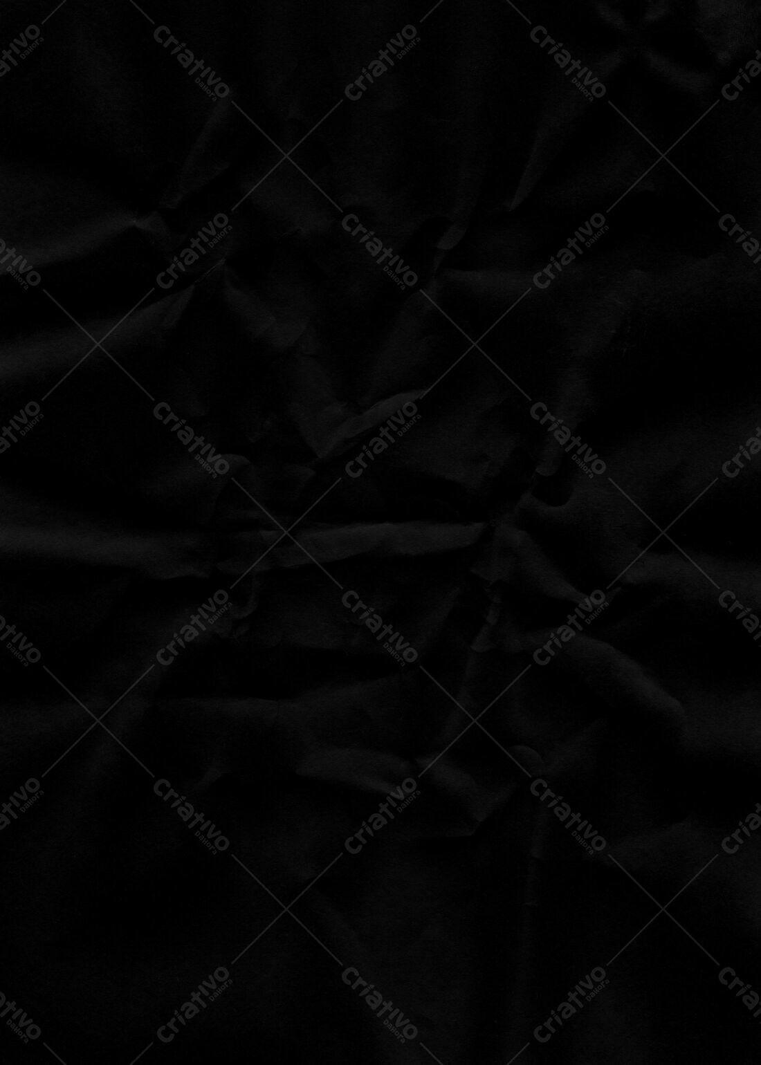 Textura Papel Amassado Preto para Fundo