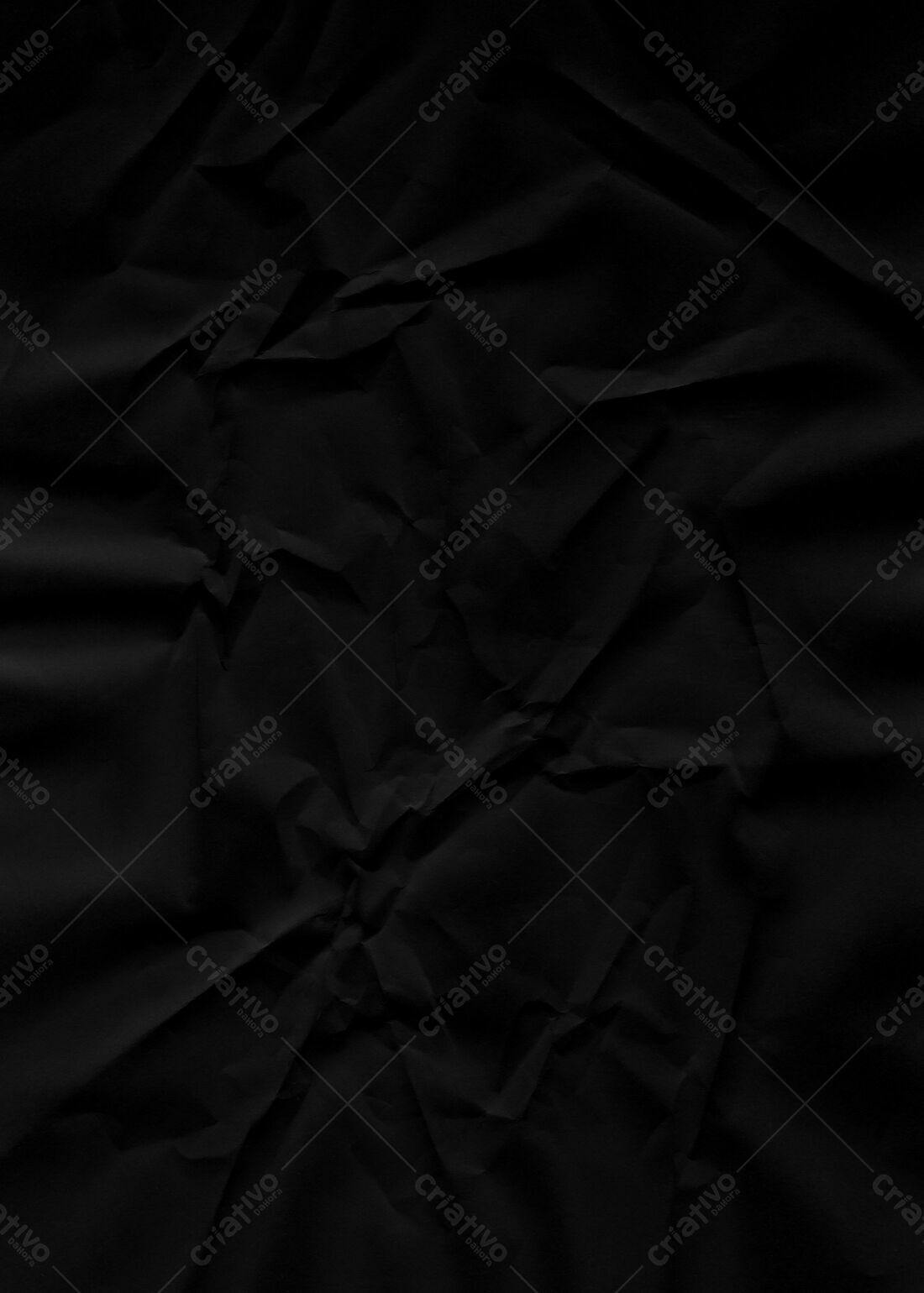 Textura papel amassado preto para fundo