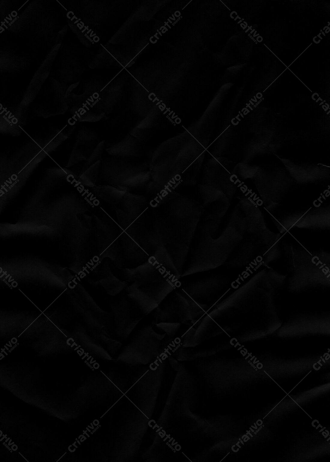 Textura papel amassado preto para fundo