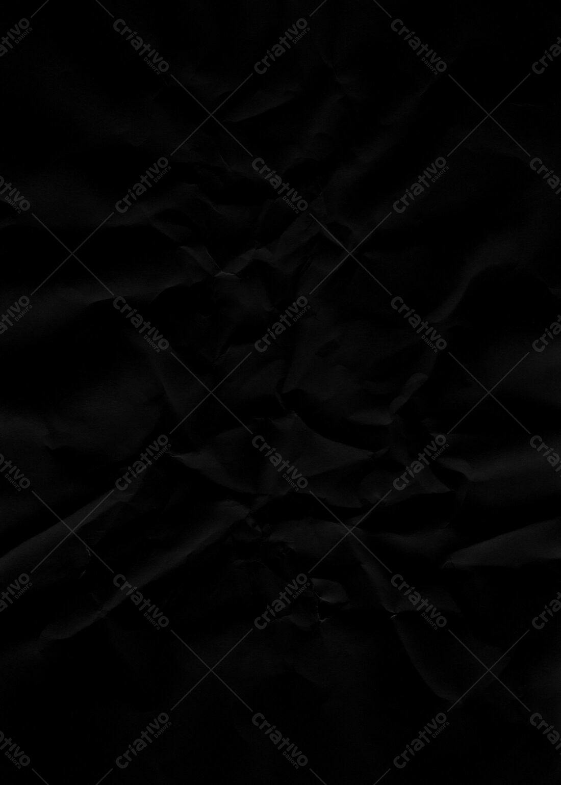 Textura Papel Amassado Preto para Fundo