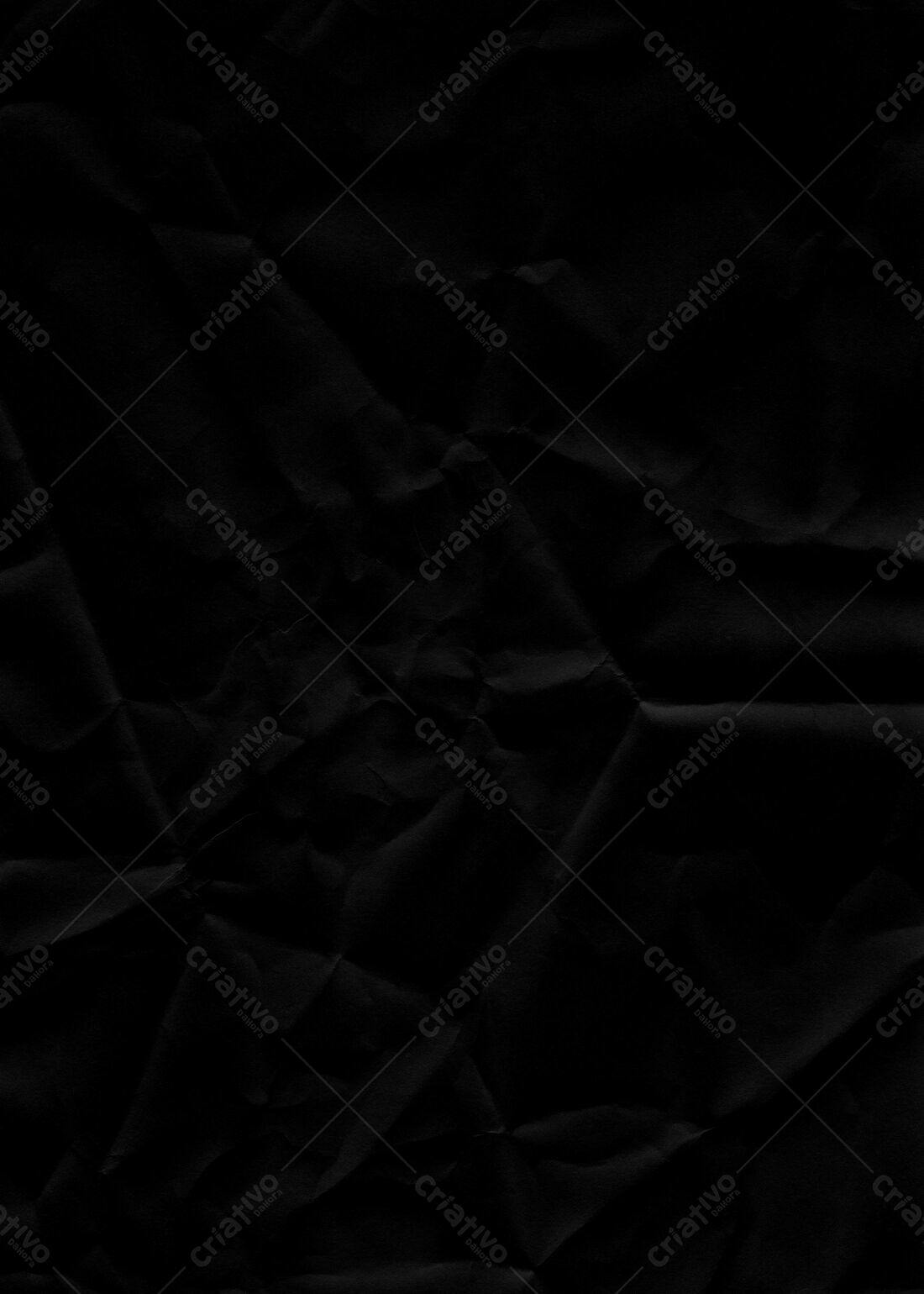 Textura Papel Preto Amassado para Fundo