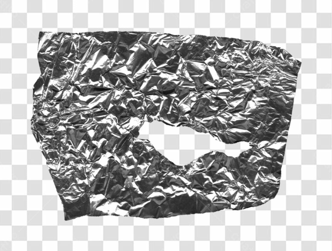Textura Papel Alumínio PNG com fundo transparente