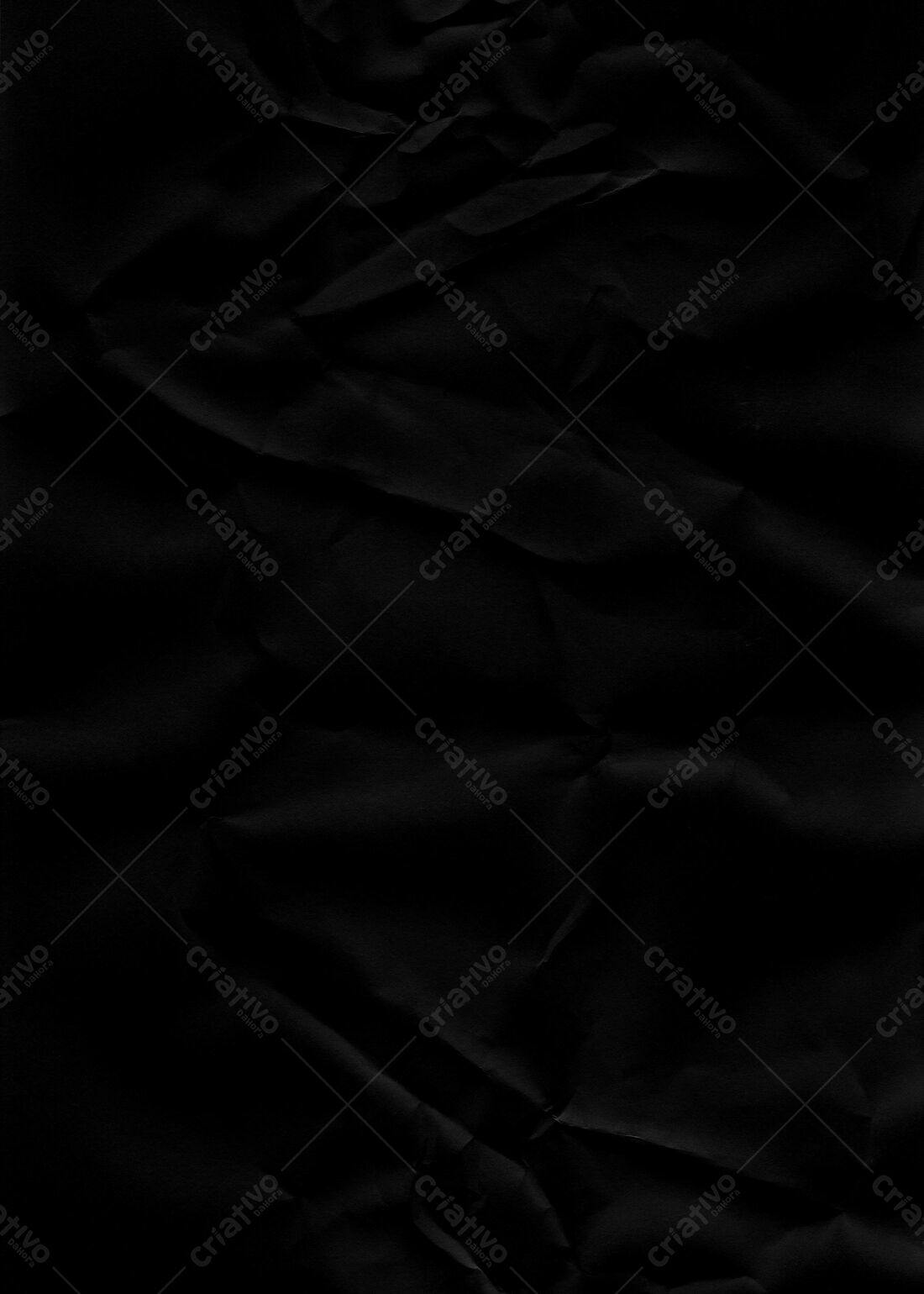 Textura Papel Amassado Preto para Fundo