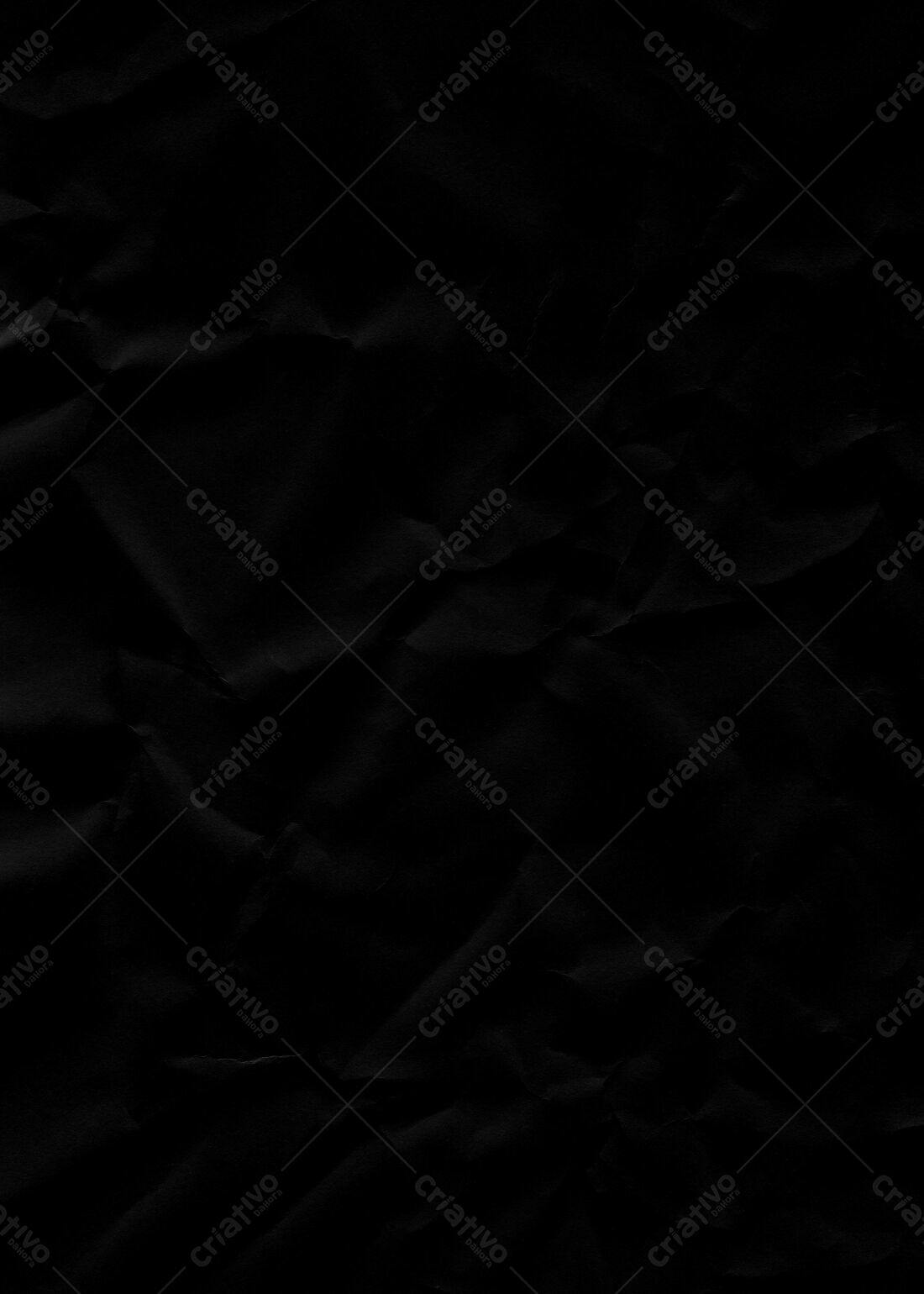 Textura Papel Amassado Preto para Fundo