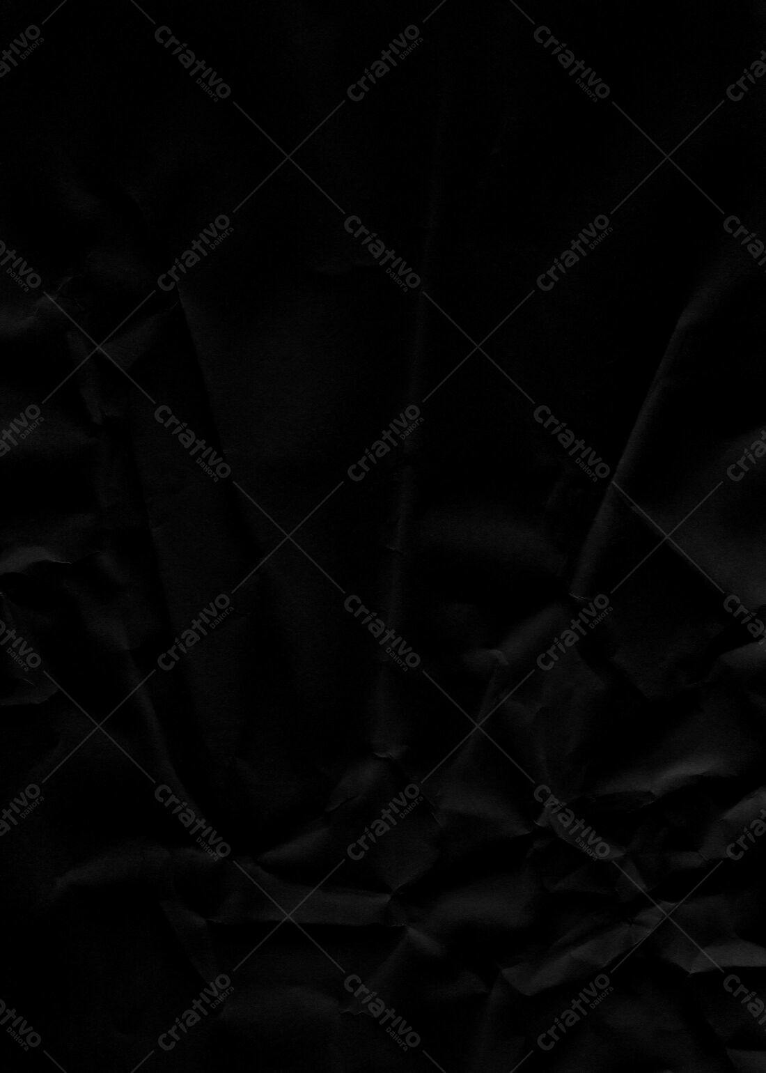 Textura Papel Preto Amassado para Fundo
