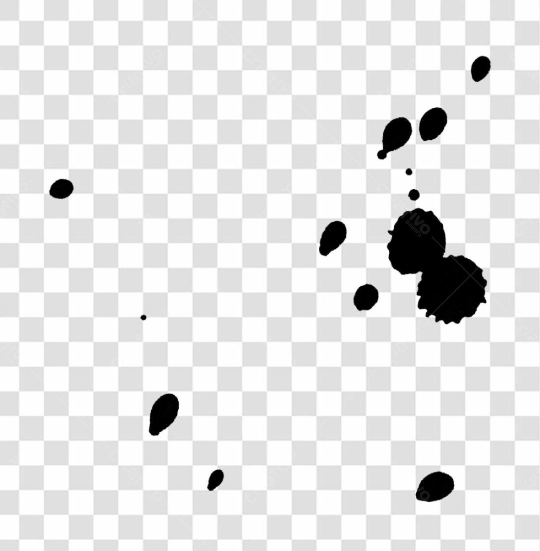 Icone abstrato manchas pretas PNG com fundo transparente