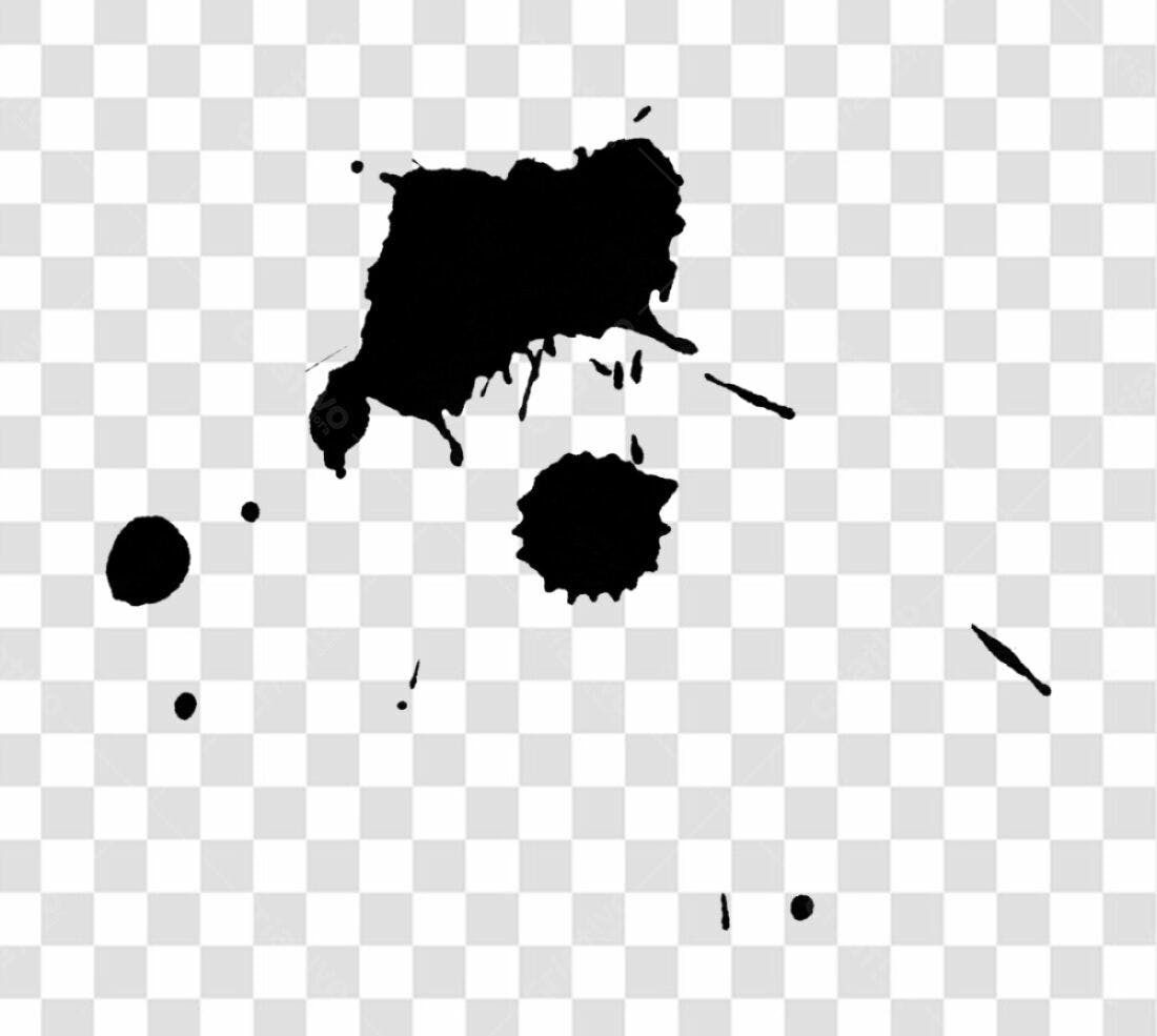 Icone de respingos de tinta PNG com fundo transparente