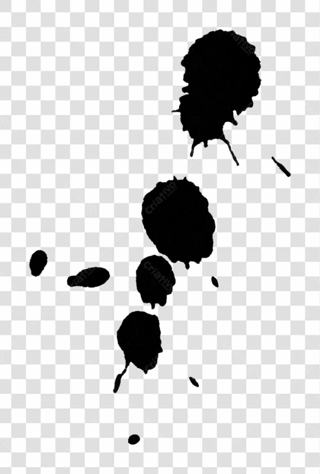 Icone de respingos de tinta PNG com fundo transparente