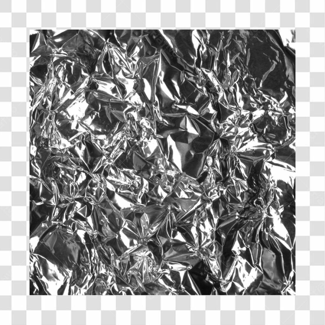 Textura de Papel Alumínio PNG com fundo transparente