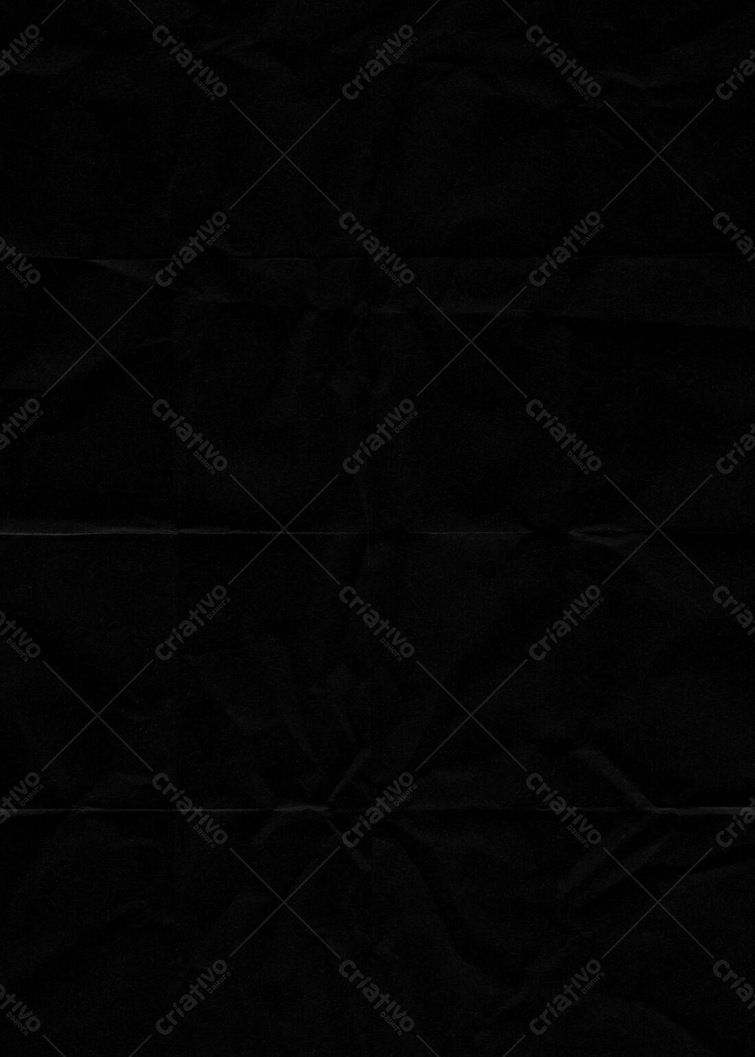 Textura Papel Preto Amassado para Fundo