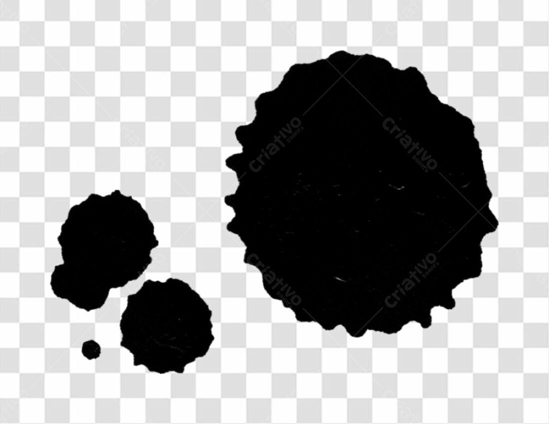 Icones de respingos de tinta PNG com fundo transparente
