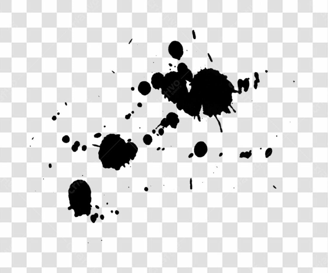 Icone respingos de tinta PNG com fundo transparente