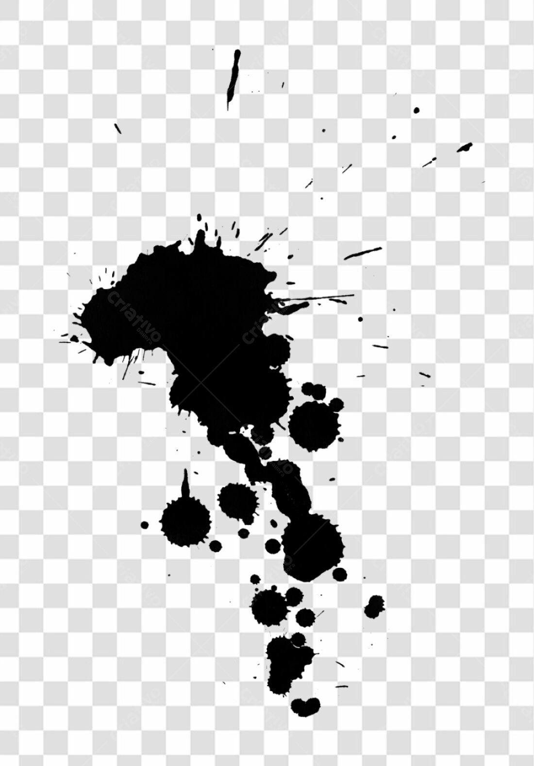 Icone abstrato manchas de tinta PNG com fundo transparente