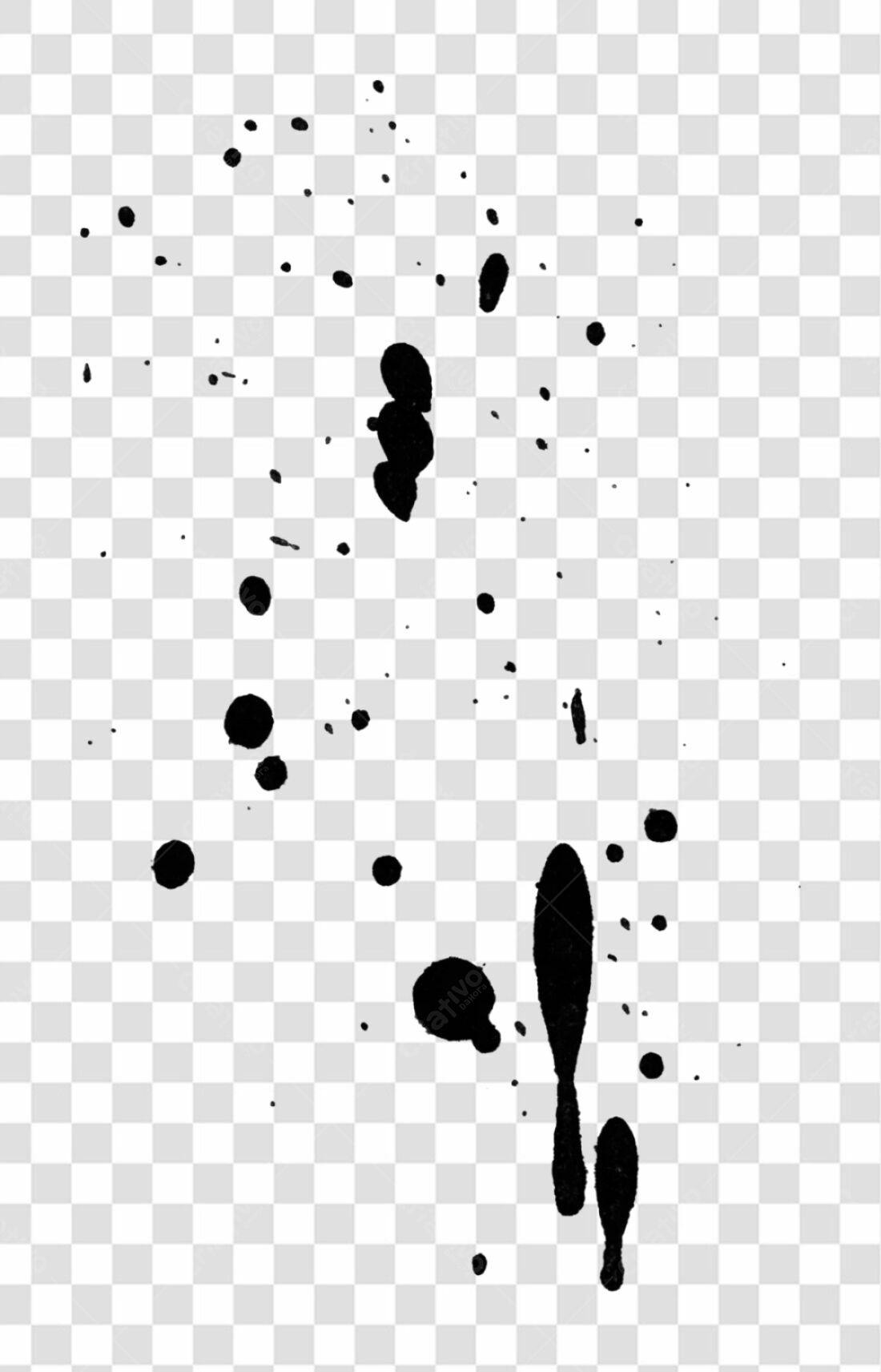 Icone de respingos de tinta PNG com fundo transparente