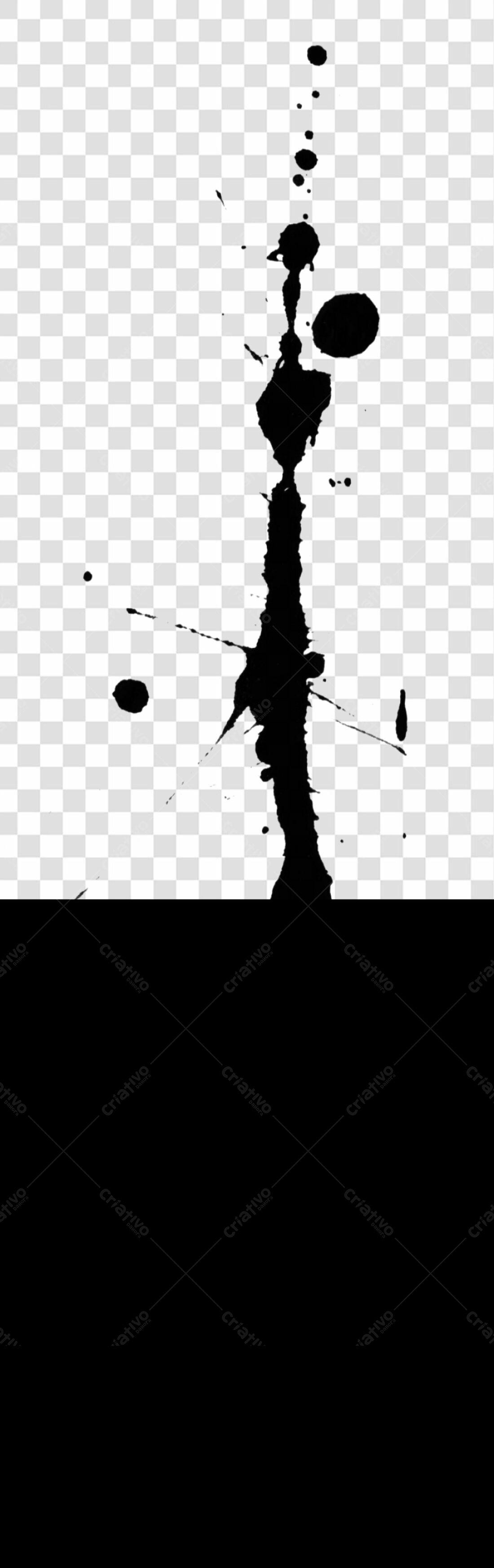 Icone respingos tinta PNG com fundo transparente